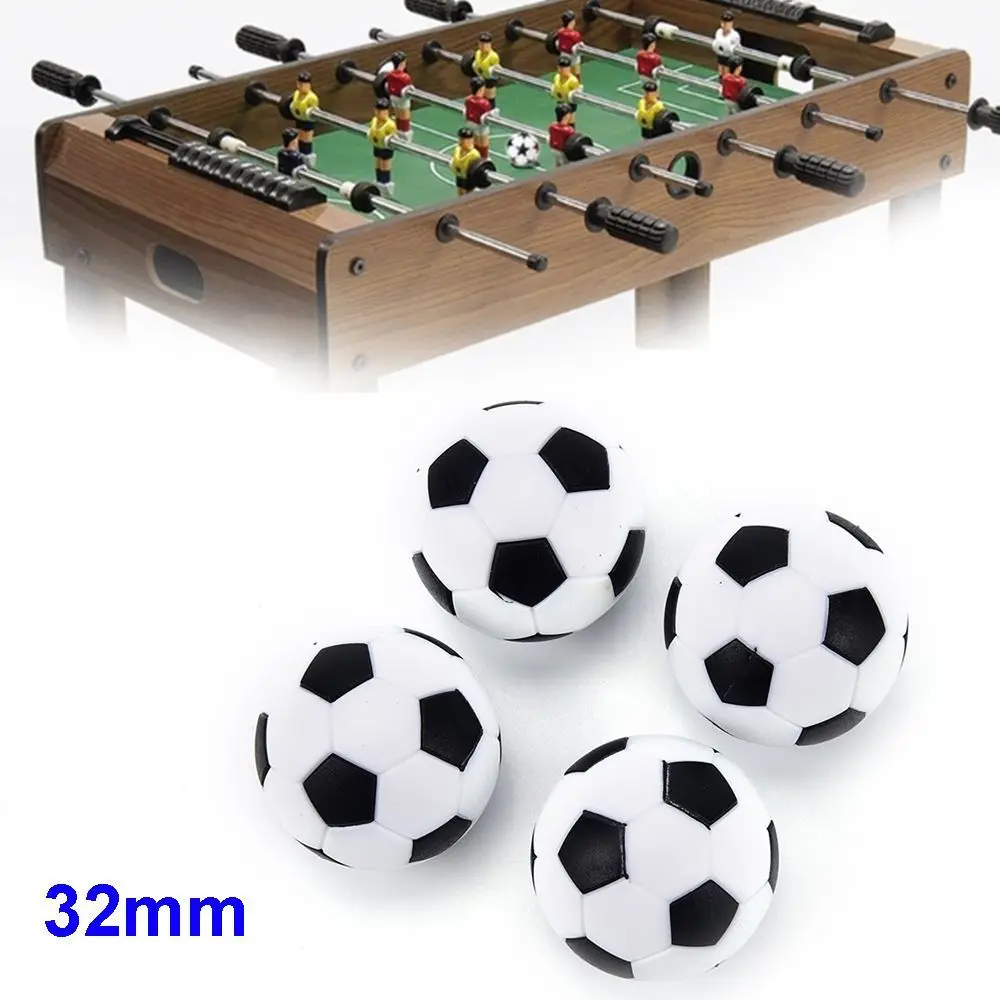 Juego de mesa de fútbol, 4 piezas, blanco y negro, Mini balones de pie para estudiantes - imagen 3