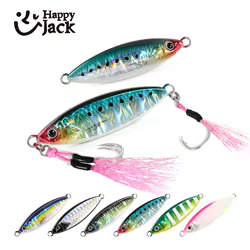 2025 15g30g40g plantilla de paso lento lubina salterwater cebo Artificial costero con gancho de asistencia atún nuevo brillo señuelo de pesca fundición