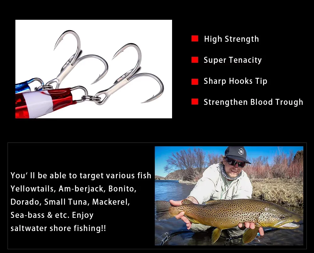 Señuelo de pesca de mar de fundición larga, placa de hierro, cebo biónico Artificial, cebo falso de Metal, equipo de pesca para pesca con caña, 10g - imagen 5