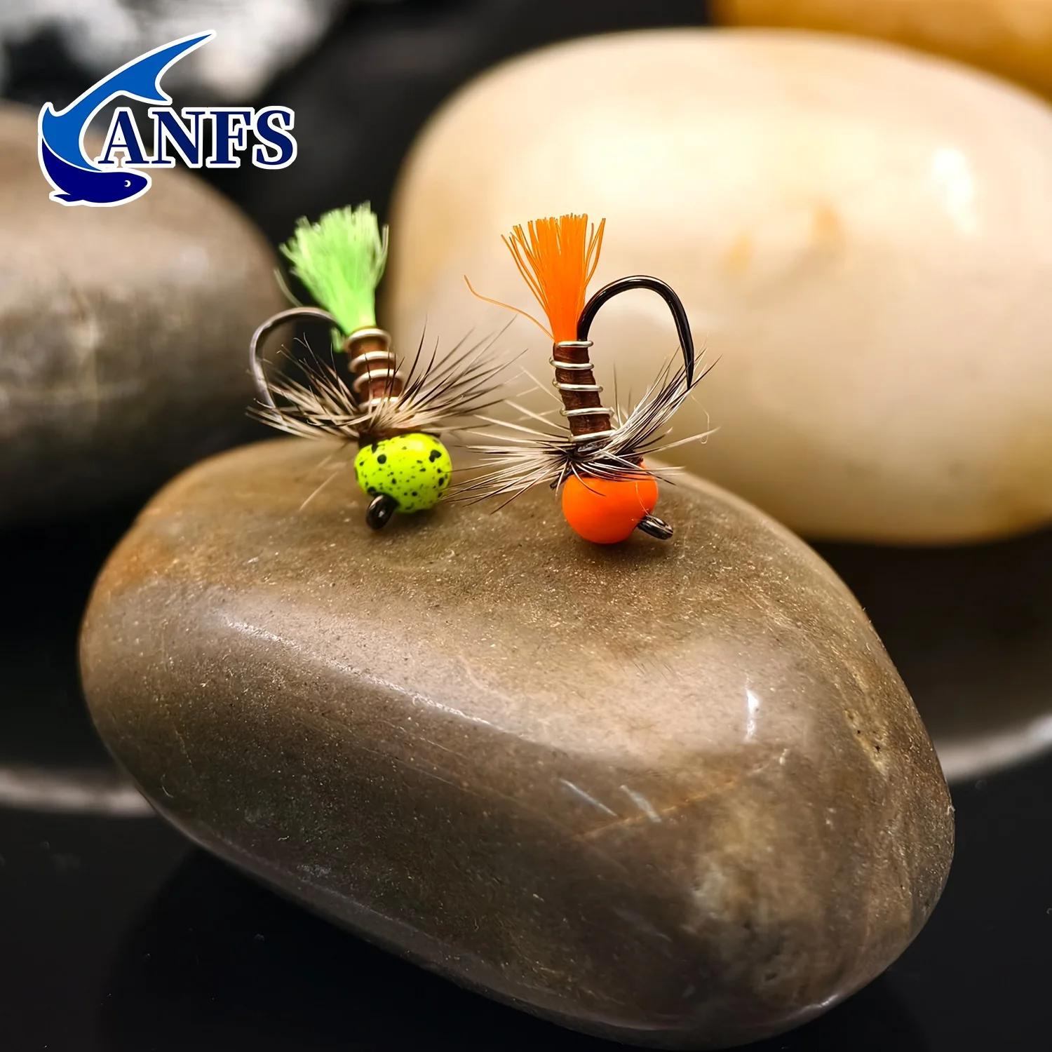 ANFS 5 uds plantilla de tungsteno ninfa sin púas mosca hundimiento rápido ninfa húmeda para trucha Grayling Bluegill señuelo de pesca en aguas profundas cebo - imagen 4