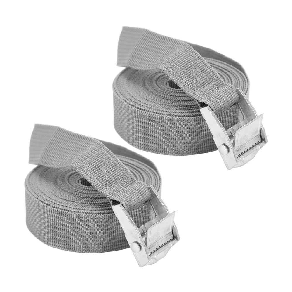 Correas de amarre de trinquete de aleación de Zinc, hebilla de bloqueo rápido ajustable, correas de amarre, 2 uds. - imagen 4