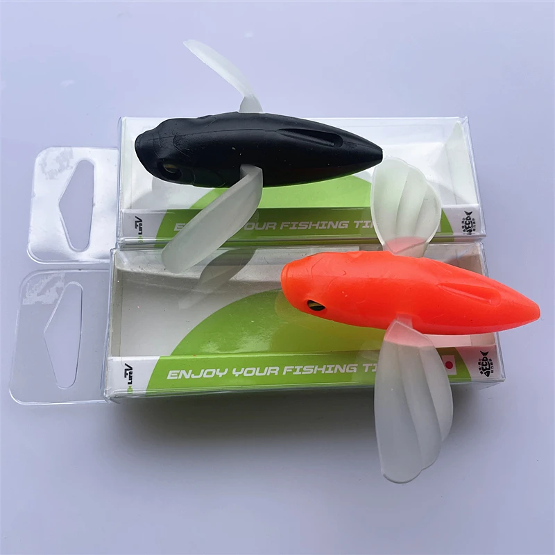 8021 6cm6g2PCS LURETV Japón RAID mismo estilo Luya superficie onda gatear lubina flotante pez blando MICRO DODGE cebo insecto suave - imagen 4