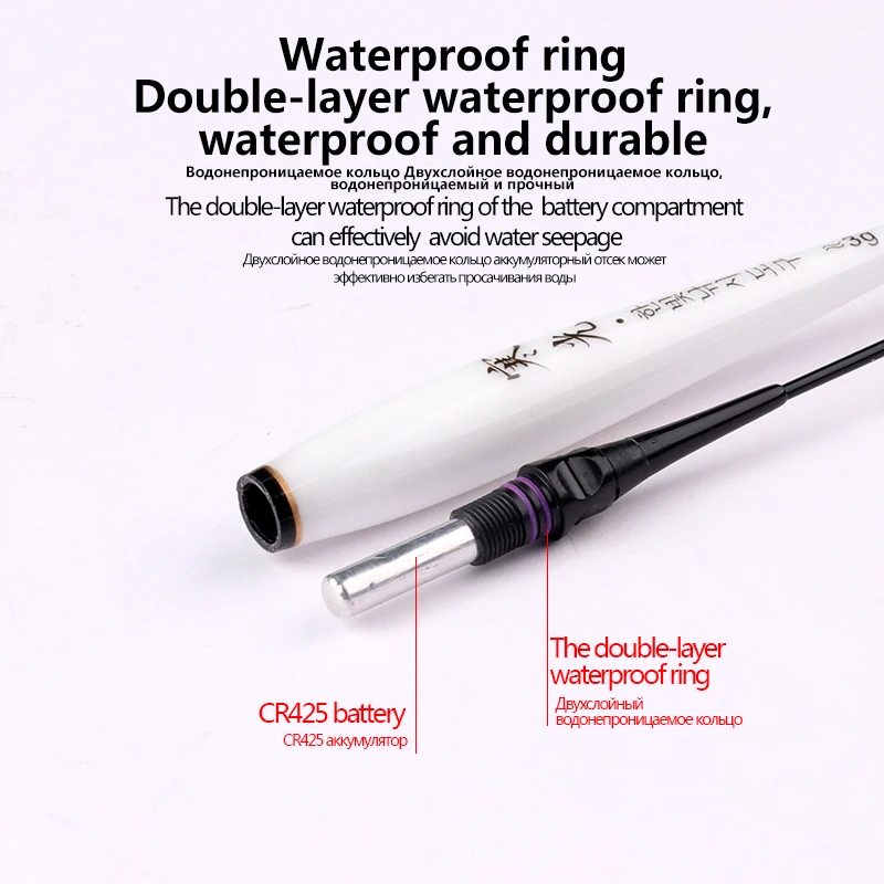 Flotador nano compuesto con tubo y colas luminosas para pesca - imagen 3