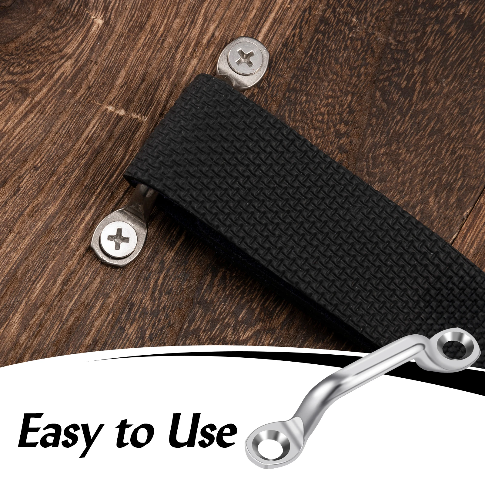 Correa superior Bimini, bucle de pie, ojo de almohadilla de 2,5 pulgadas, correas de ojo de acero inoxidable 316, lazo de ojo de pie, amarre para barco, Kayak, bucle de cubierta - imagen 3