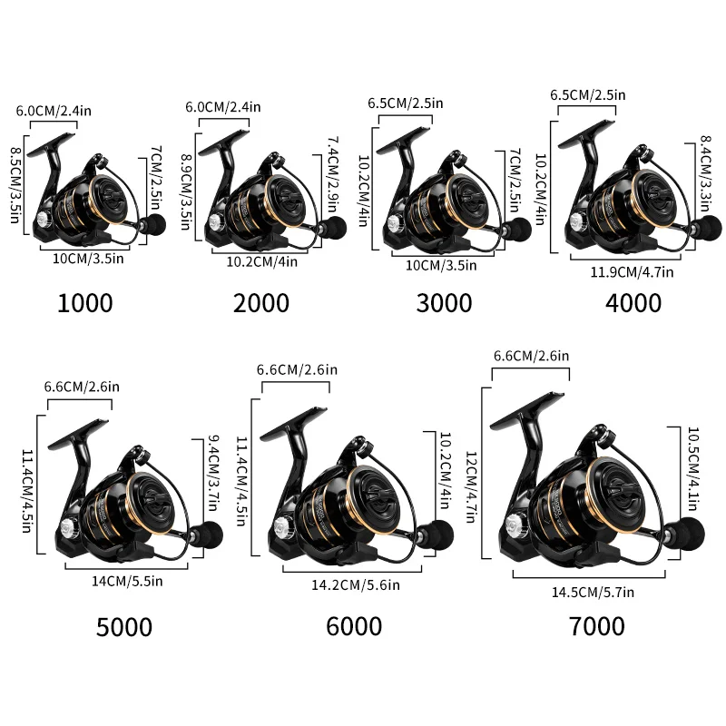 Carretes giratorios ROOBLINOS serie NX, carretes de pesca, marco de Metal ultraligero, ultrasuave y resistente, alta velocidad 5,2: 1 - imagen 2