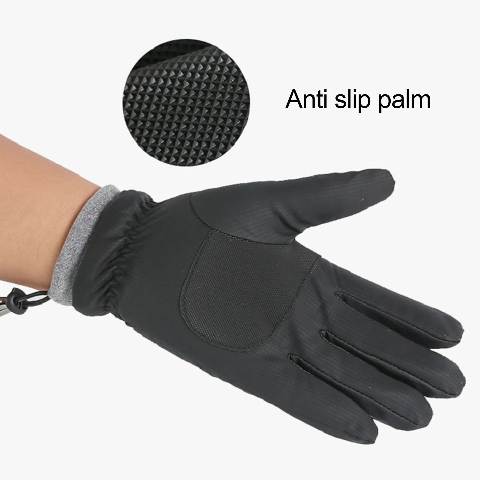 Guantes de pesca de invierno para hombre, resistentes al viento, impermeables, gruesos, para pesca, Camping, ciclismo, esquí, cómodos manoplas de terciopelo - imagen 3