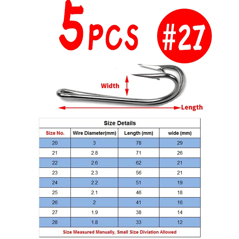 5 Hooks Size 27