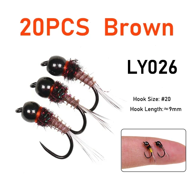 20pcs Brown