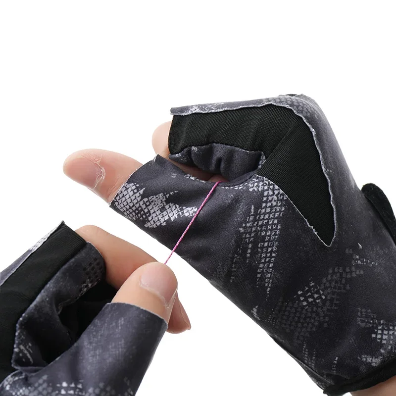 Gamakatsu guantes de pesca sin dedos antideslizantes guantes de protección solar de verano transpirables ciclismo canotaje caza guantes de pesca - imagen 5