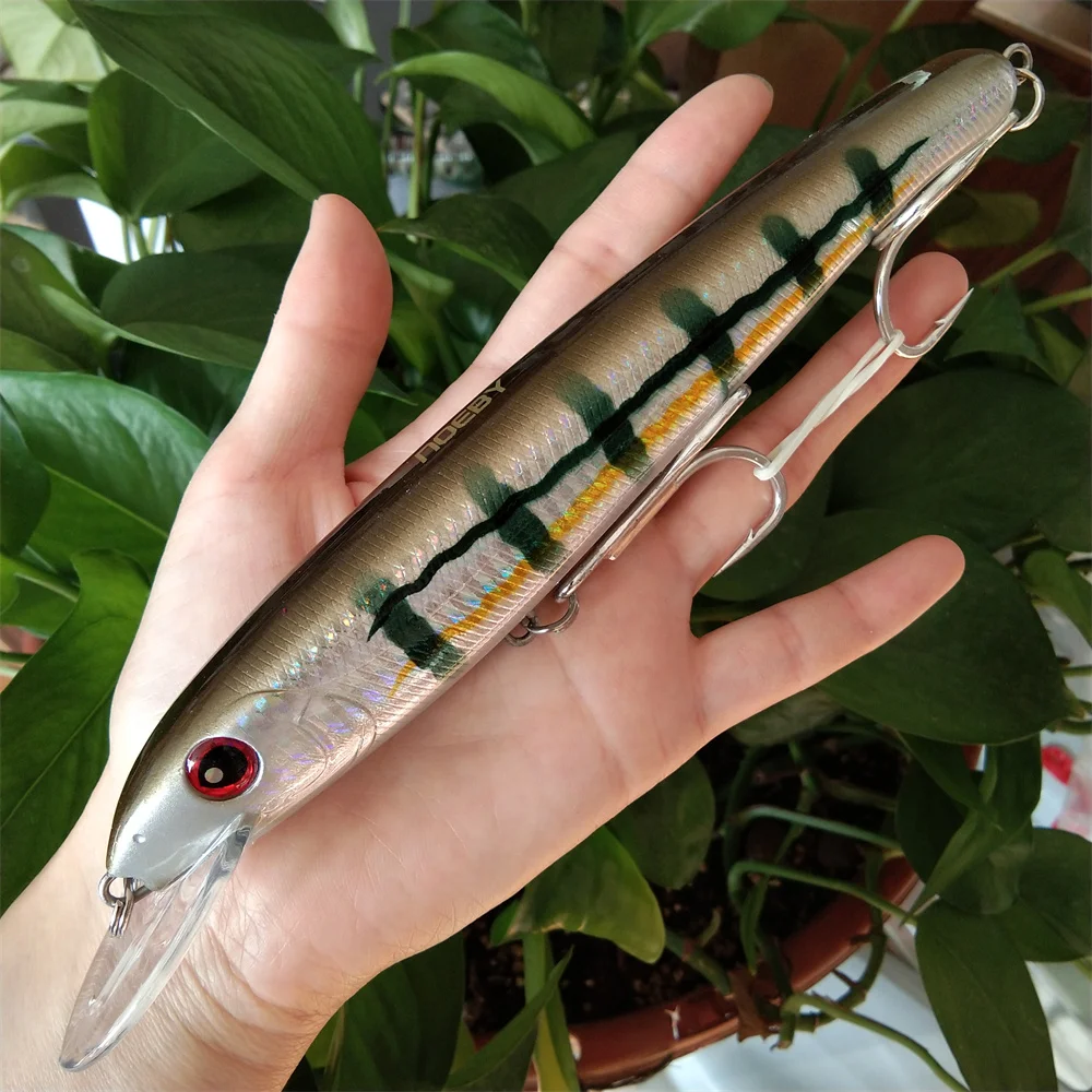 Noeby-SEÑUELOS flotantes de 3m, 18cm, 48g, Wobbler, Crankbait, Minnow, Peche, Bass Trolling, Artificial, carpas, aparejos de pesca - imagen 3