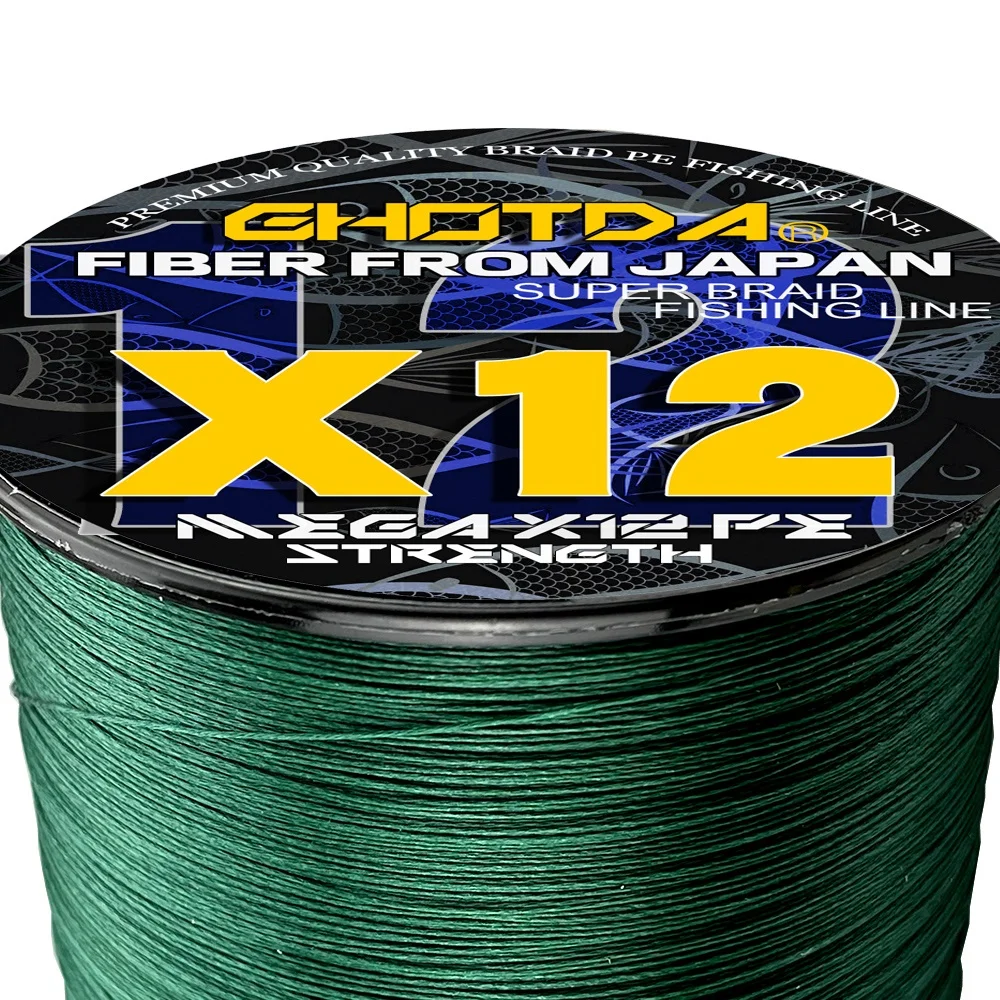 GHOTDA X12 Línea trenzada multifilamento PE 12 hebras agua salada - imagen 5