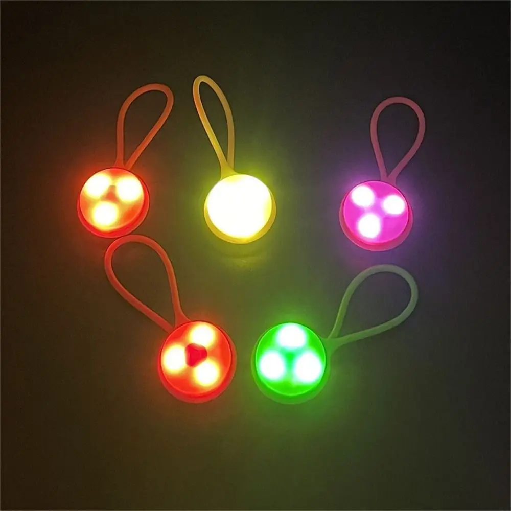 Mini luz LED de silicona para mochila, luz de resaltado portátil para ciclismo, senderismo, luz trasera de bicicleta, luz de advertencia, luz de Flash al aire libre - imagen 3