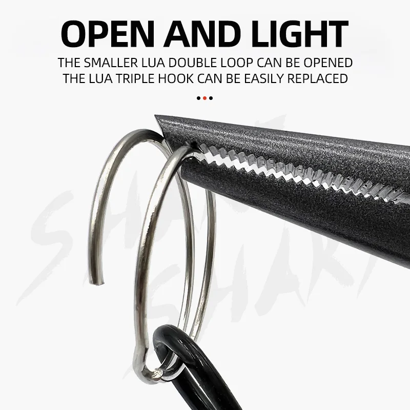 Alicates de pesca, Kit de pinza de labios de acero de alto carbono, removedor de anzuelos de anillo dividido, cortador, accesorios de pesca, aparejos con funda - imagen 3