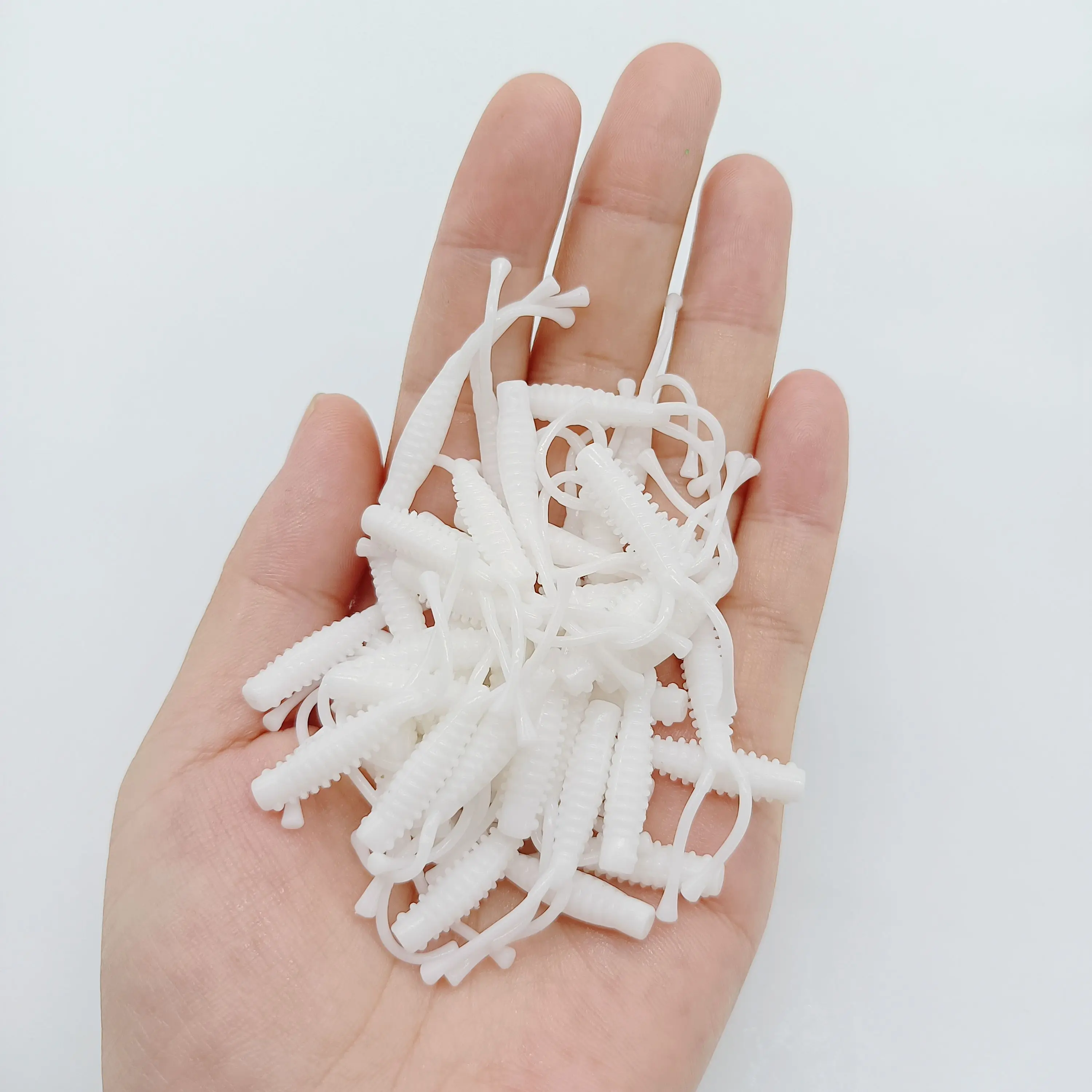 DUODUOYU 10 Uds Micro Señuelos de Pesca blandos 0,4g/40mm Mini cebo de pesca en roca gusano blando Wobbler Isca accesorios de pesca Artificial - imagen 4