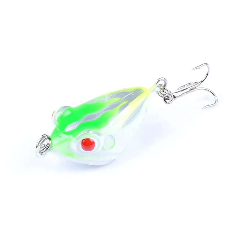 1 unidad de plantilla voladora de agua superior, señuelo Wobbler, cebo duro, cebo Artificial, insectos de rana, anzuelos de pesca de mar, aparejos de pesca WD-448 - imagen 3