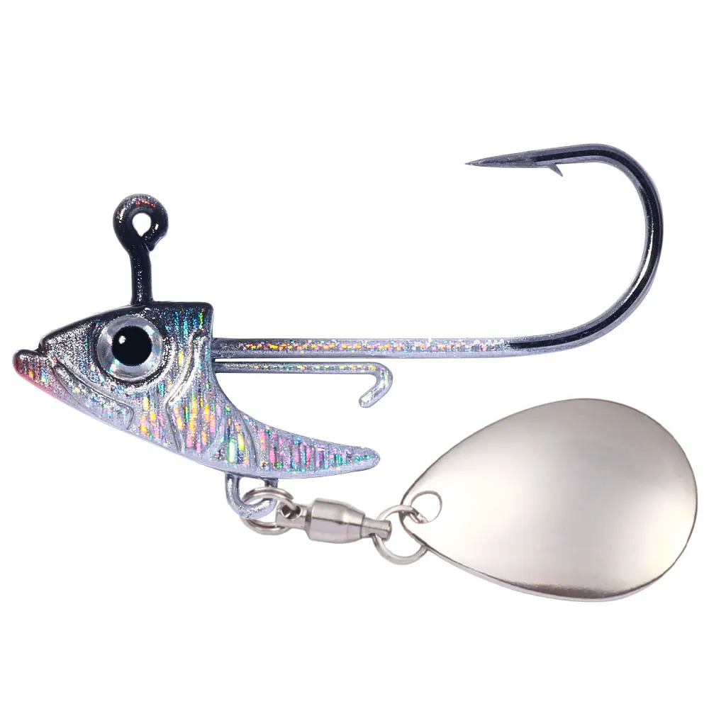 Anzuelos Jig Head con lentejuelas - 8,8g 11,5g 14,7g para vinilo - imagen 2
