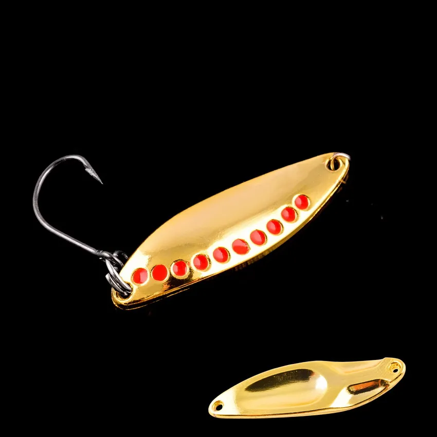10 unids/set señuelo giratorio de Metal señuelo cuchara conjunto oro plata pesca Spinner señuelos Kit lentejuelas aparejos de pesca cebo duro 2,5G 3,5G 5G - imagen 4