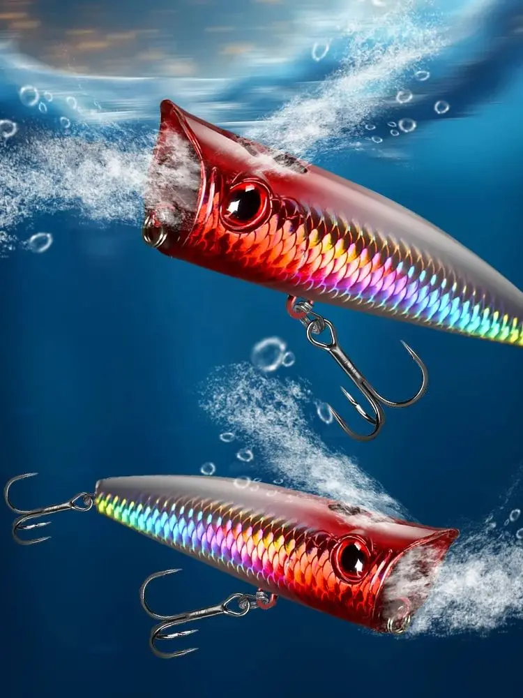 Señuelos de pesca TAIYU 14g 9cm Topwater Popper Wobbler Artificial cebos duros coloridos agua dulce/agua salada señuelo de pesca de gran ruido - imagen 3