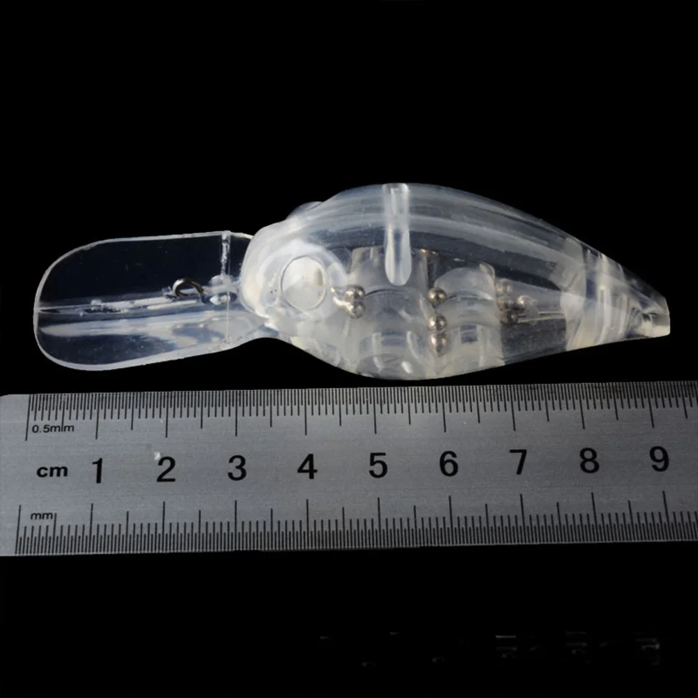 WAVES Fish-cebos transparentes sin pintar, anzuelos duros de enmalle en blanco 3D, para Pesca de pececillos, Wobblers Isca, 10 Uds., 8,54 cm, 6,76g - imagen 5