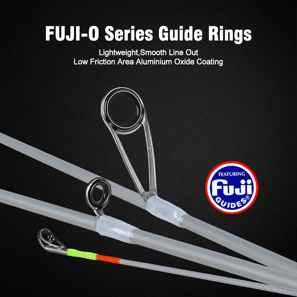 Mifine GHOST BLADE XUL caña giratoria ultraligera 0,2-0,6g 30T anillos Fuji de fibra de carbono puntas tubulares para pesca de trucha acción rápida - imagen 4