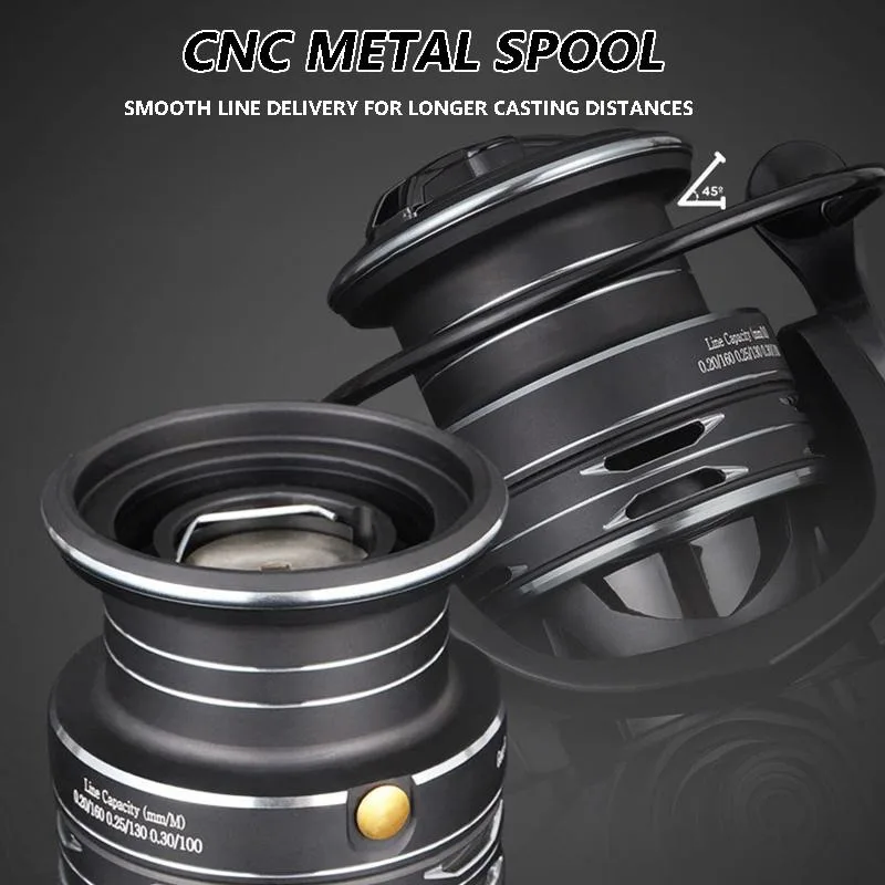 Carrete de pesca giratorio Mavllos LY Bass, relación 6,2: 1, 11kg, arrastre máximo, tamaño 2000-5000, carrete de pesca ligero para trucha de agua salada - imagen 3