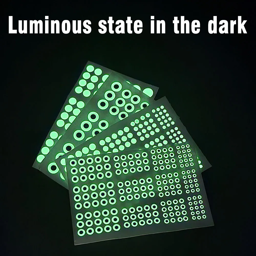 MNFT, ojos de pez epoxi 3D holográficos luminosos de tamaño mixto para pesca con mosca, señuelos DIY, cebos de plantilla, Crankbaits, Material de fabricación de 3mm ~ 10mm - imagen 5