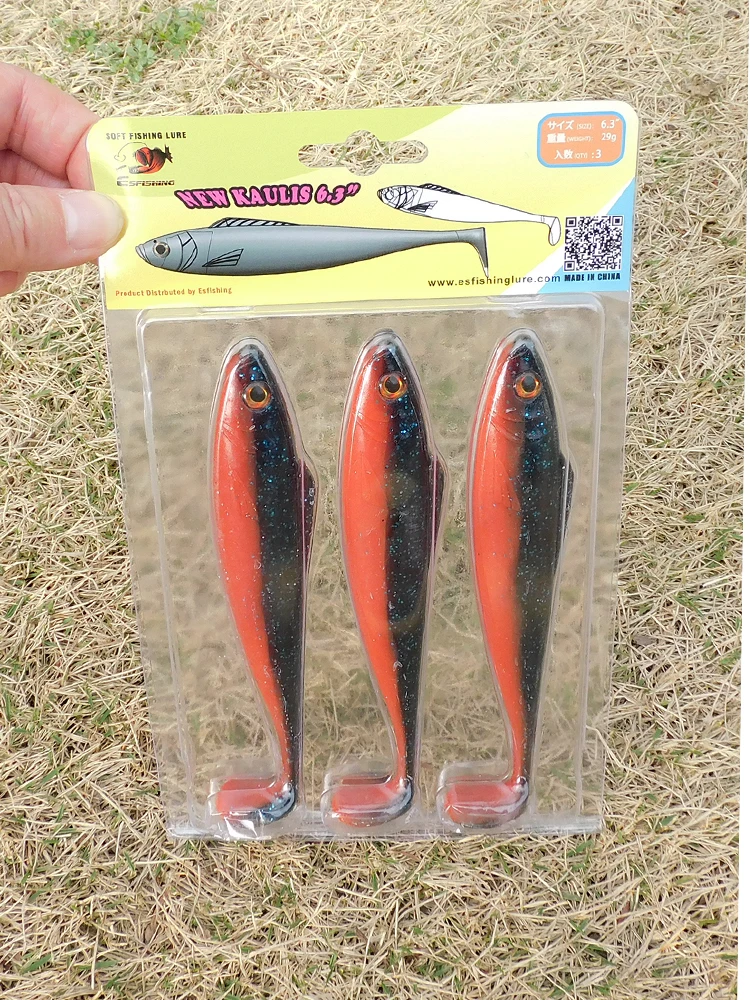 ESFISHING-Señuelos de pesca para Lucio, trucha, bagre, nuevo kauli, 16cm, 3 uds., pesca en el mar, tamaño grande, Lucio, perca, mortero - imagen 2