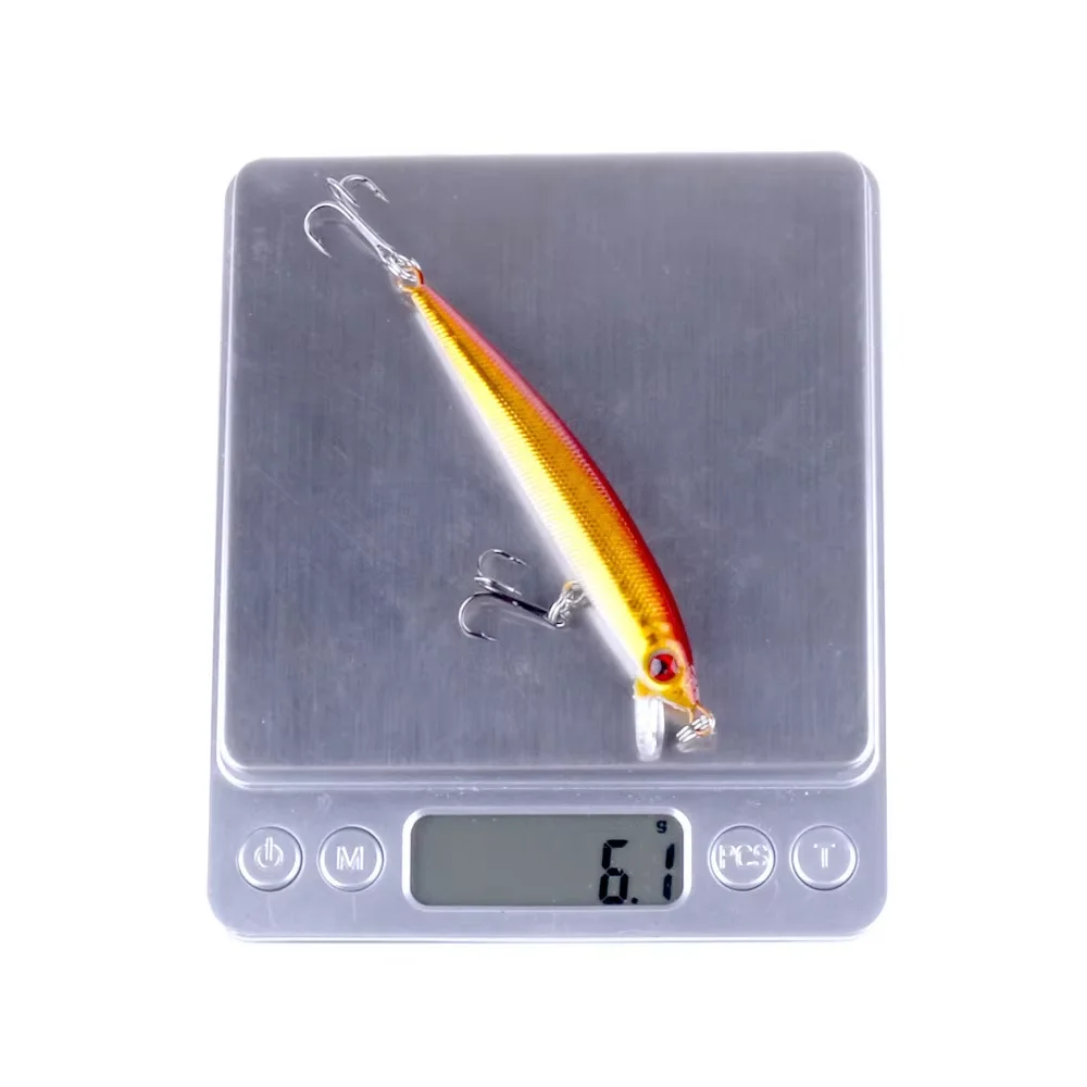 Señuelo de pesca de 6g, cebo duro para pececillos, lápiz de buceo Artificial, Popper, pez falso de fundición larga para lubina, aparejos de agua dulce de mar - imagen 4