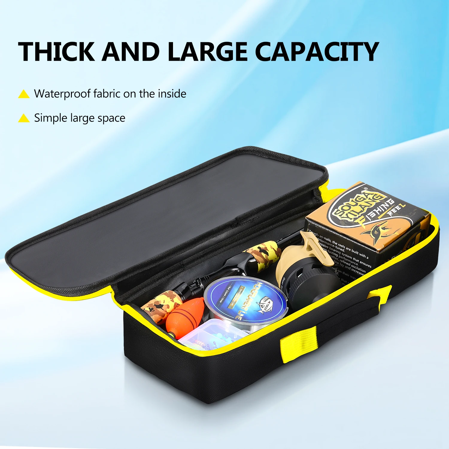 Bolsa para caña de pescar Sougayilang – Funda organizadora multifuncional - imagen 3