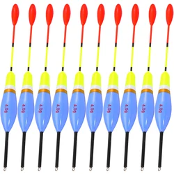 Flotador Vertical Sougayilang de 3-6g, 10 Piezas, Flotador de Pesca Multifuncional de EVA, Juego de Flotadores de Pesca de 4 Colores, Flotador de Señuelos, Aparejos de Pesca, Pesca