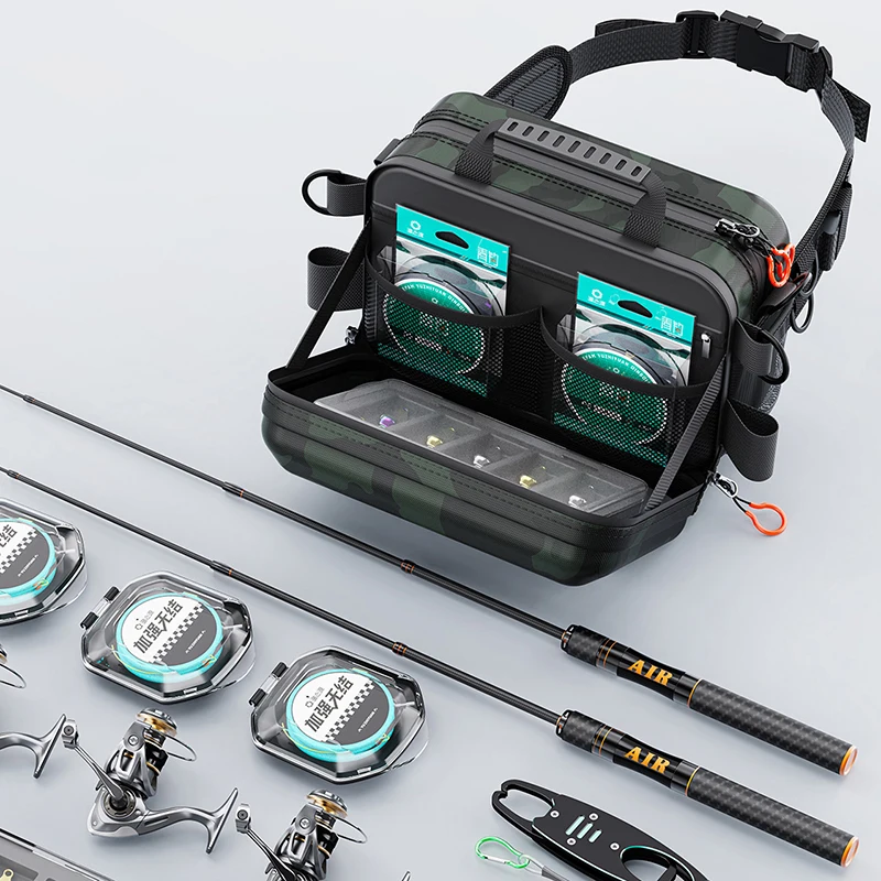 Riñonera de pesca ligera – Bolsa de señuelos dura y multifunción - imagen 3