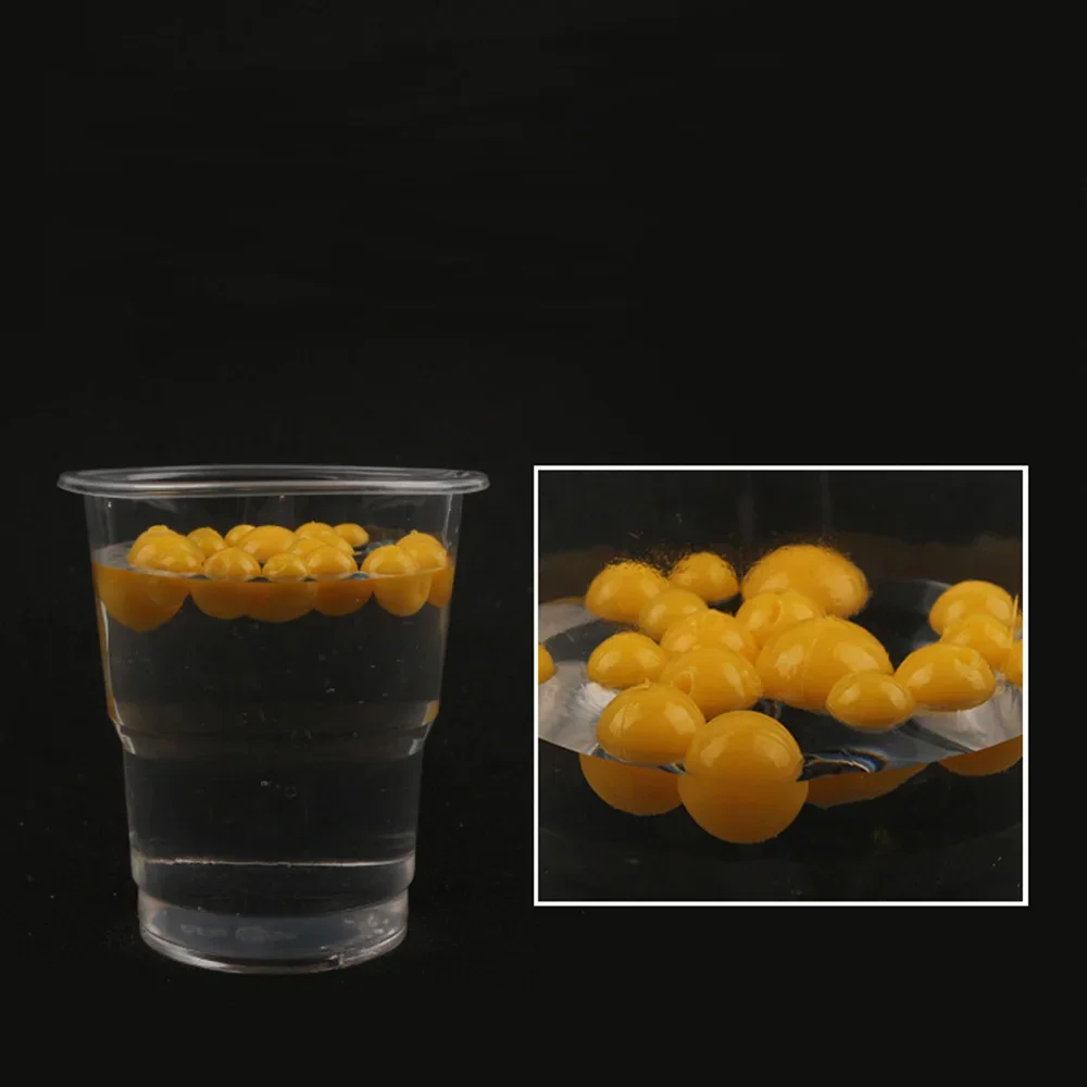 20 piezas cuentas flotantes para pesca de carpa, rojo, amarillo, redondo, olor TPR, cuentas flotantes ultragruas para aparejo de pesca de carpa, diámetro de 8mm, 10mm y 14mm - imagen 3