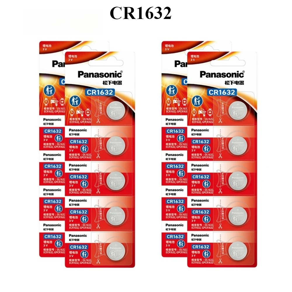 Pila Botón Litio CR1632 Panasonic Original para Llave y Electrónica