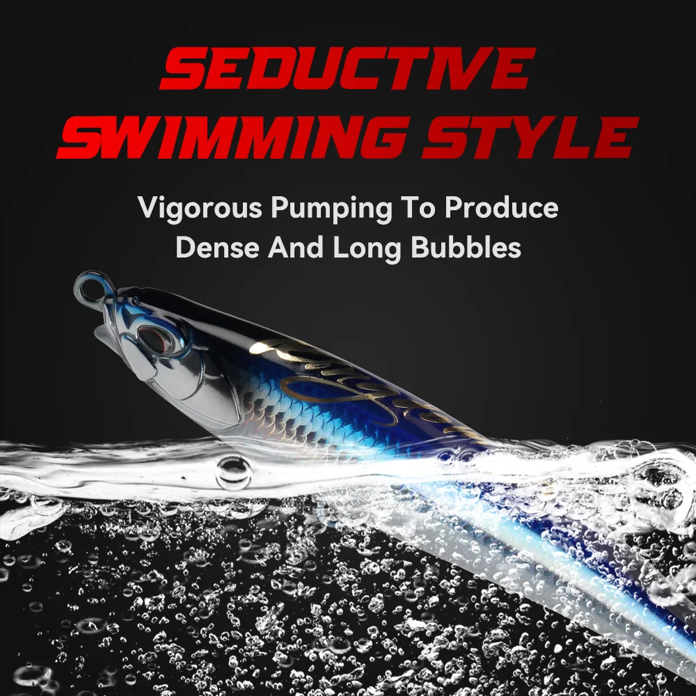 Kingdom-señuelos de pesca de mar con lápiz flotante, 160mm, 40g, 180mm, 52g, 200mm, 71g, acción Z, cebo duro Artificial, Wobbler, Swimbait de agua salada - imagen 5