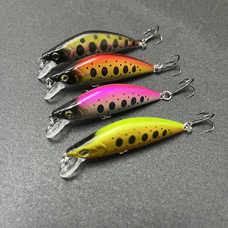 50mm 5,2g Mini señuelo pececillo hundido Pesca con mosca Pesca Wobbler para Lucio trucha agua dulce cebo duro Artificial equipo de Pesca - imagen 4