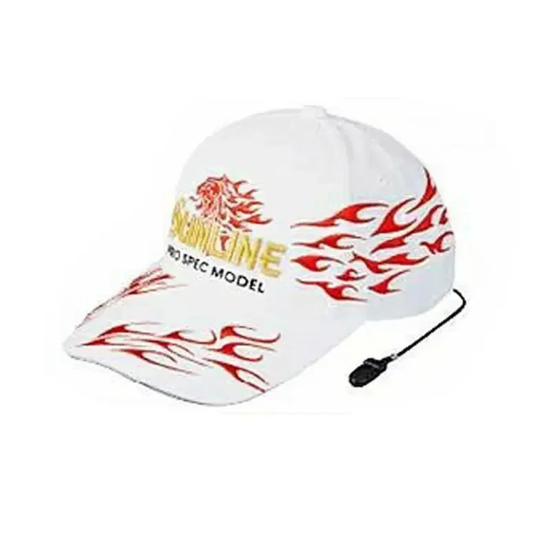 Tapa blanca elegante con diseño de llamas rojas