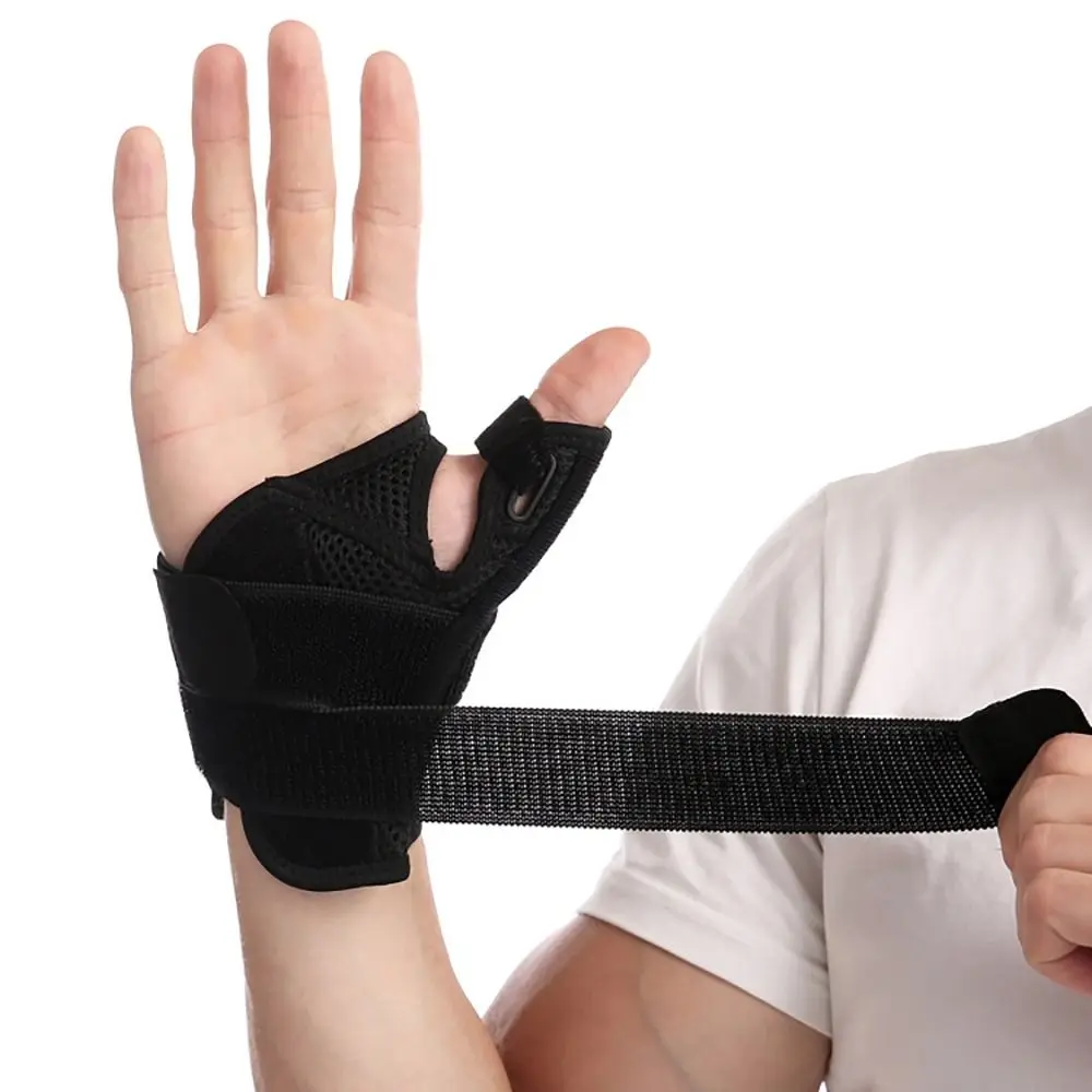 Protector de muñeca y pulgar, Protector de muñeca Flexible, se adapta a la mano derecha e izquierda, férula de pulgar transpirable, 1 Uds. - imagen 3