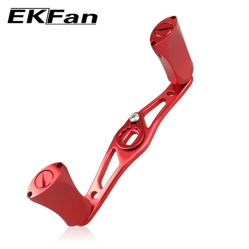 Ekfan-mango de aleación de 100MM, pomo plano de 8x5mm, agujeros para carrete de pesca Dawa Bastcast DIY - imagen 3