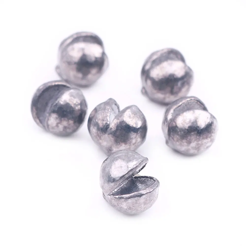 Juego de pesas de pesca de plomo dividido, Kit de plomos de plomo de 0,5g-10g con caja de aparejos redonda para carpa de agua dulce, 105/70/29 Uds. - imagen 3