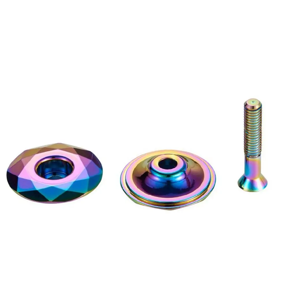 Bicicleta de Montaña MTB bicicleta de carretera aleación de aluminio auriculares de bicicleta tapa superior de horquilla cubierta de cuenco de bicicleta tapa de vástago de bicicleta