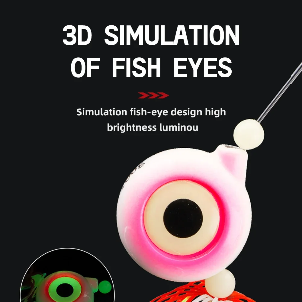 Cebo luminoso Inchiku, Tenya Madai Kabura, aguas profundas, cabeza de plantilla de Metal lento, señuelo de pesca de jigging de plomo con falda, cebo Artificial de Lucio - imagen 5