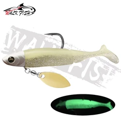 Vinilo cola en T Walk Fish con lentejuelas para jigging marítimo