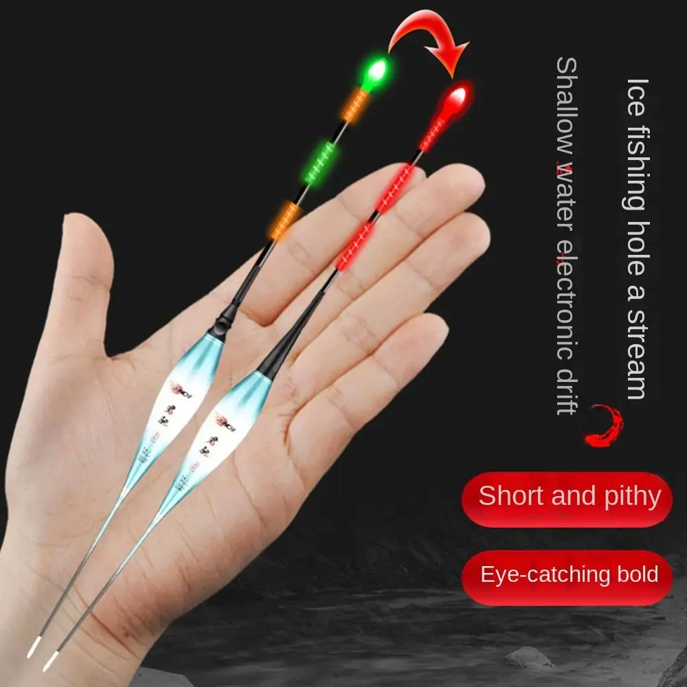 Boya de flotador de pesca en roca, indicador de mordida, gancho, cambio de Color, alarma de mordida, cola corta, tubo de deriva deslizante, 4 luces - imagen 4