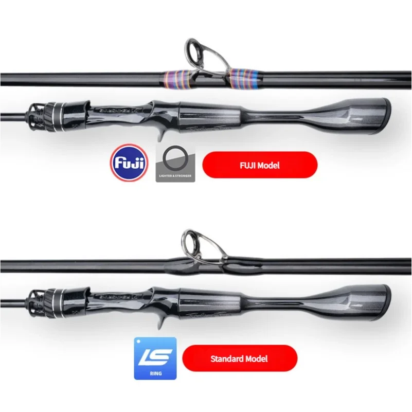 Mavllos OCKA BFS caña de pescar señuelo 1-7g UL punta sólida acción rápida 2 secciones agua dulce carbono lubina caña de pescar giratoria para carpa - imagen 5