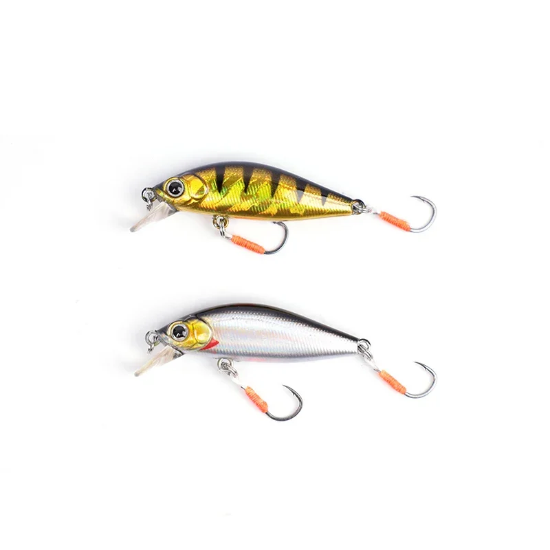 1 Uds 4,5 cm 3,g señuelo de Pesca calidad Mini señuelo Minnow ojos 3D cebo duro de plástico Pesca Wobblers artificiales Crankbait Pesca Baait - imagen 4