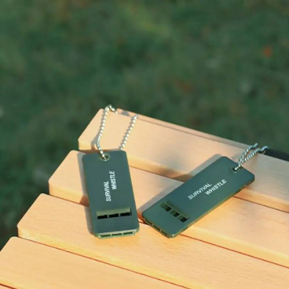 Silbato de supervivencia de alta Decibel, llavero de 3 frecuencias, árbitro de Rugby, Camping, senderismo, silbato de supervivencia de emergencia, herramientas al aire libre - imagen 5