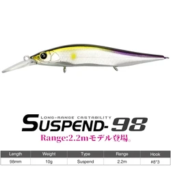 Señuelo Tsurinoya 98SP Minnow – 98mm 10g Suspendido Wobbler