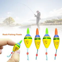 Nuevo Flotador de pesca electrónico Led, luz de tubo de deriva antideslizante, boya flotante, luz verde, flotadores de pesca en roca, cola corta