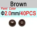 2.0mm Brown 40pcs