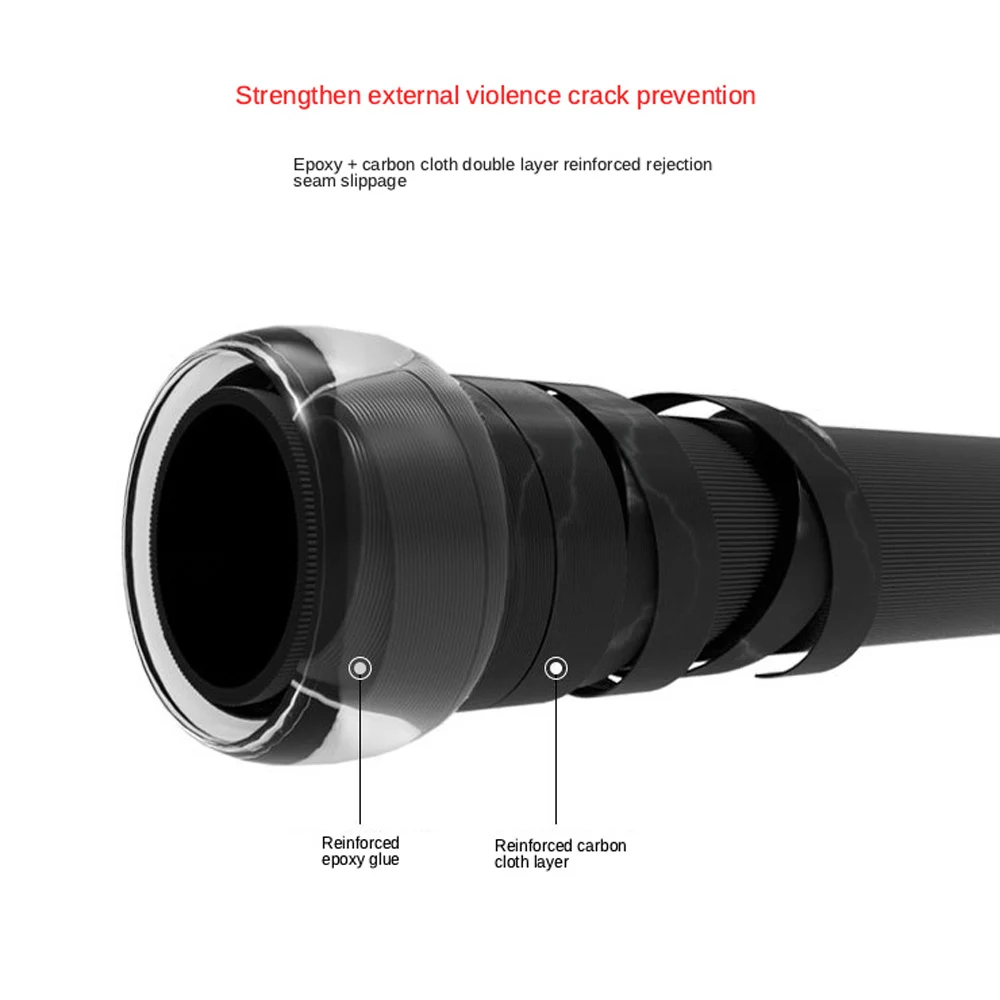 Caña de pescar en roca de carbono de 2,4 M-5,4 M, caña de lanzamiento de distancia ultraligera, señuelo, secciones largas, aparejos de pesca telescópicos en el mar, agua salada - imagen 2